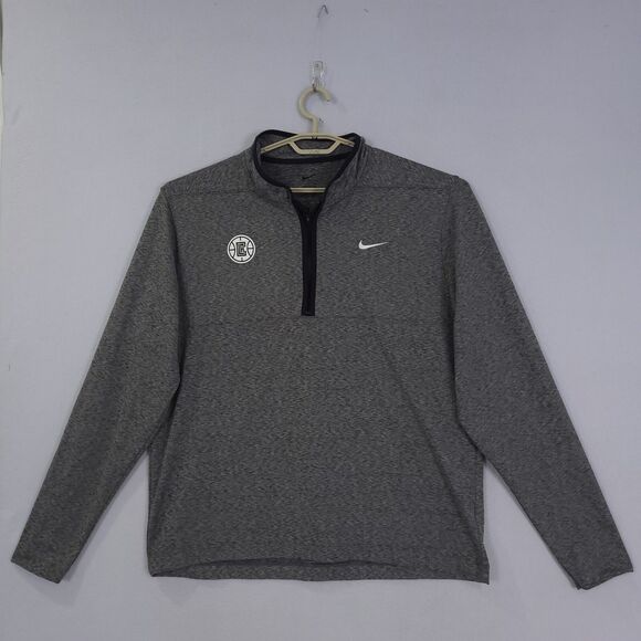 Nike Shirt Los Angeles Clippers Dri-Fit Victory Mens 1/2 Zip XL Basketball Hoop - Picture 1 of 10